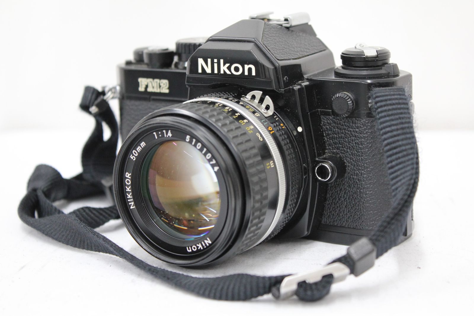 外観美品】 ニコン Nikon FM2N ブラック NIKKOR Ai-s 50mm F1.4 ボディ