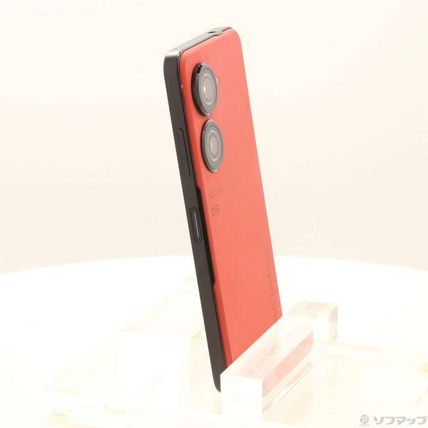 中古品〕 Zenfone 9 128GB サンセットレッド ZF9-RD8S128 SIMフリー