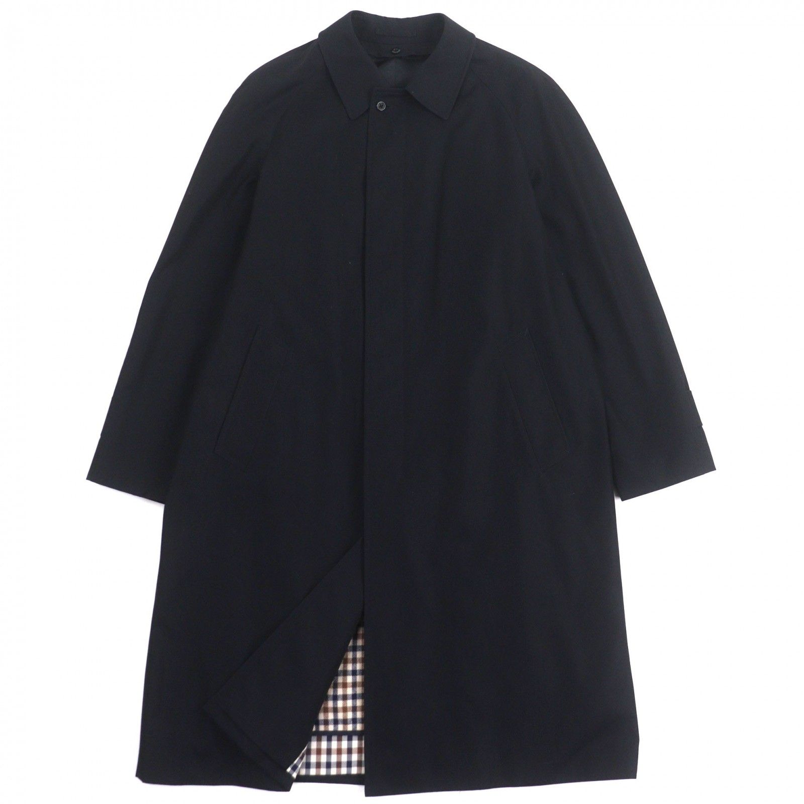 美品▽Aquascutum アクアスキュータム カシミヤ混ウールライナー