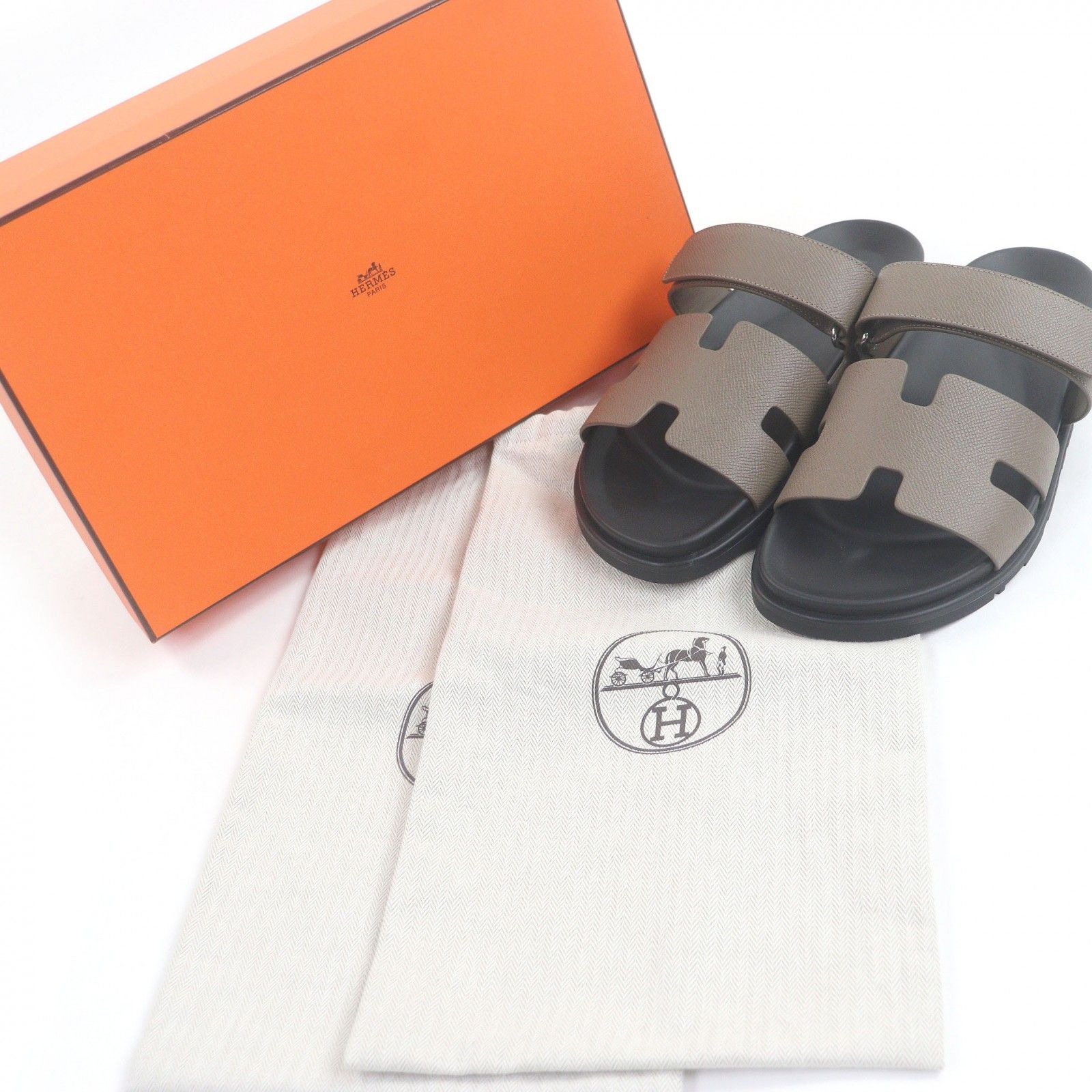 未使用品HERMES エルメス シプレ ヴォーエプソン Hロゴデザイン 