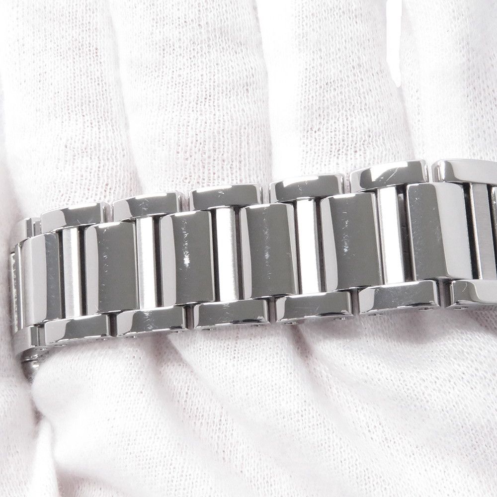 カルティエ タンク マスト SM WSTA0051 Cartier 腕時計 シルバー文字盤 クォーツ カルティエ タンク マスト LM WSTA0052 シルバー メンズ 時計 【中古
