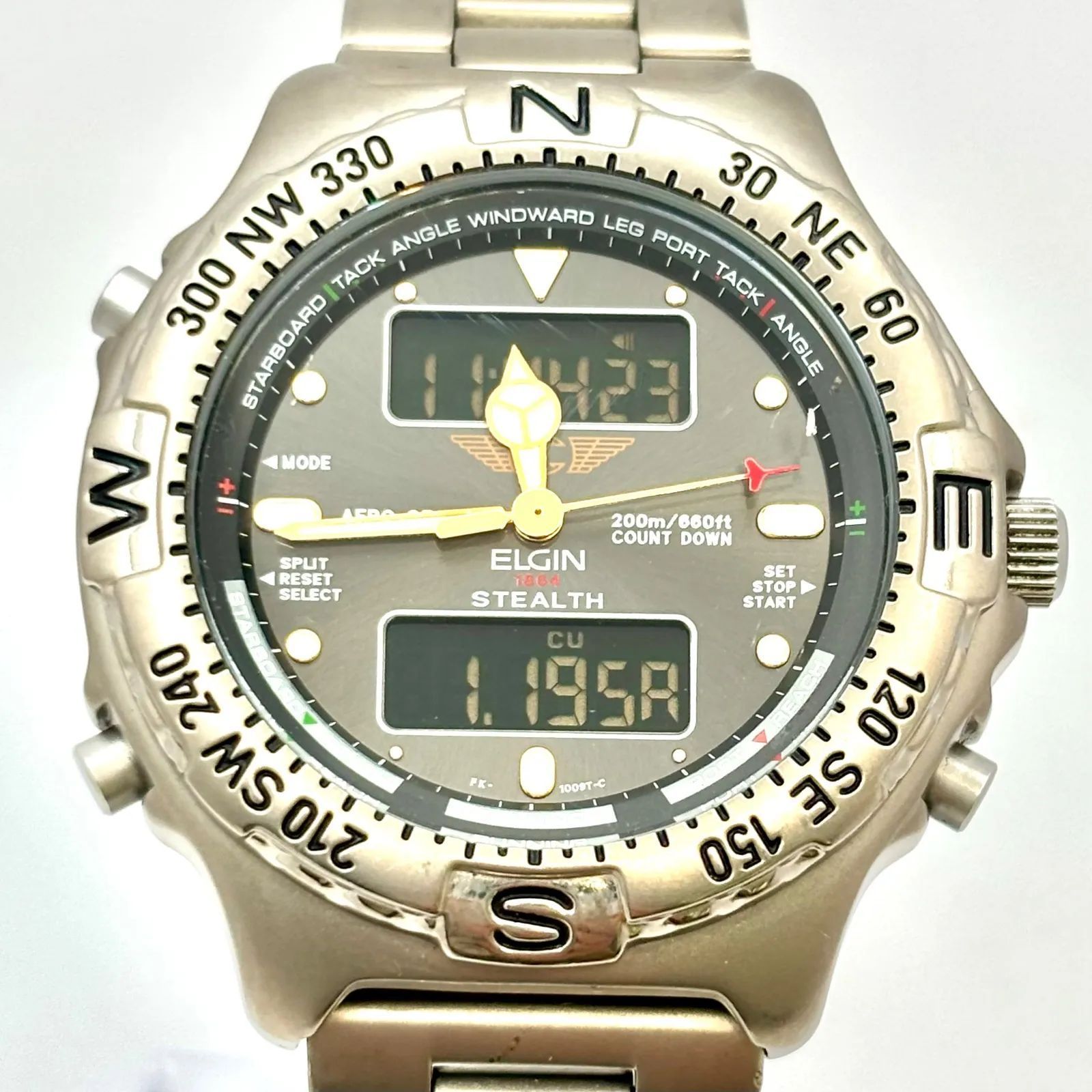 新品電池】ELGIN エルジン AIR FORCE エアフォース メンズ 腕時計 