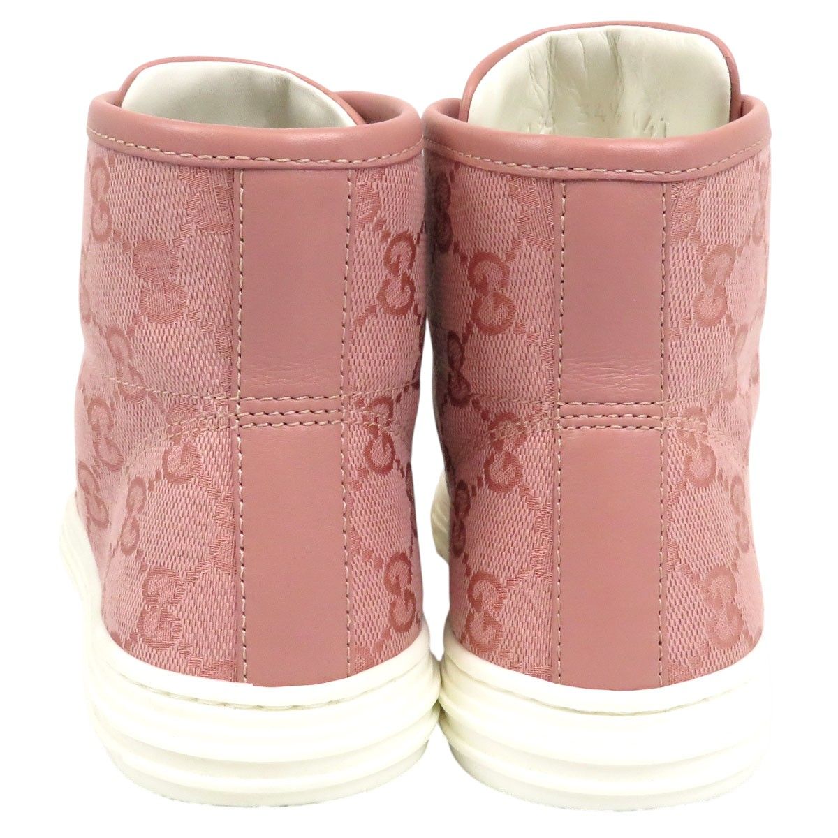 グッチ GGキャンバス ハイカット スニーカー 426186 レディース ピンク