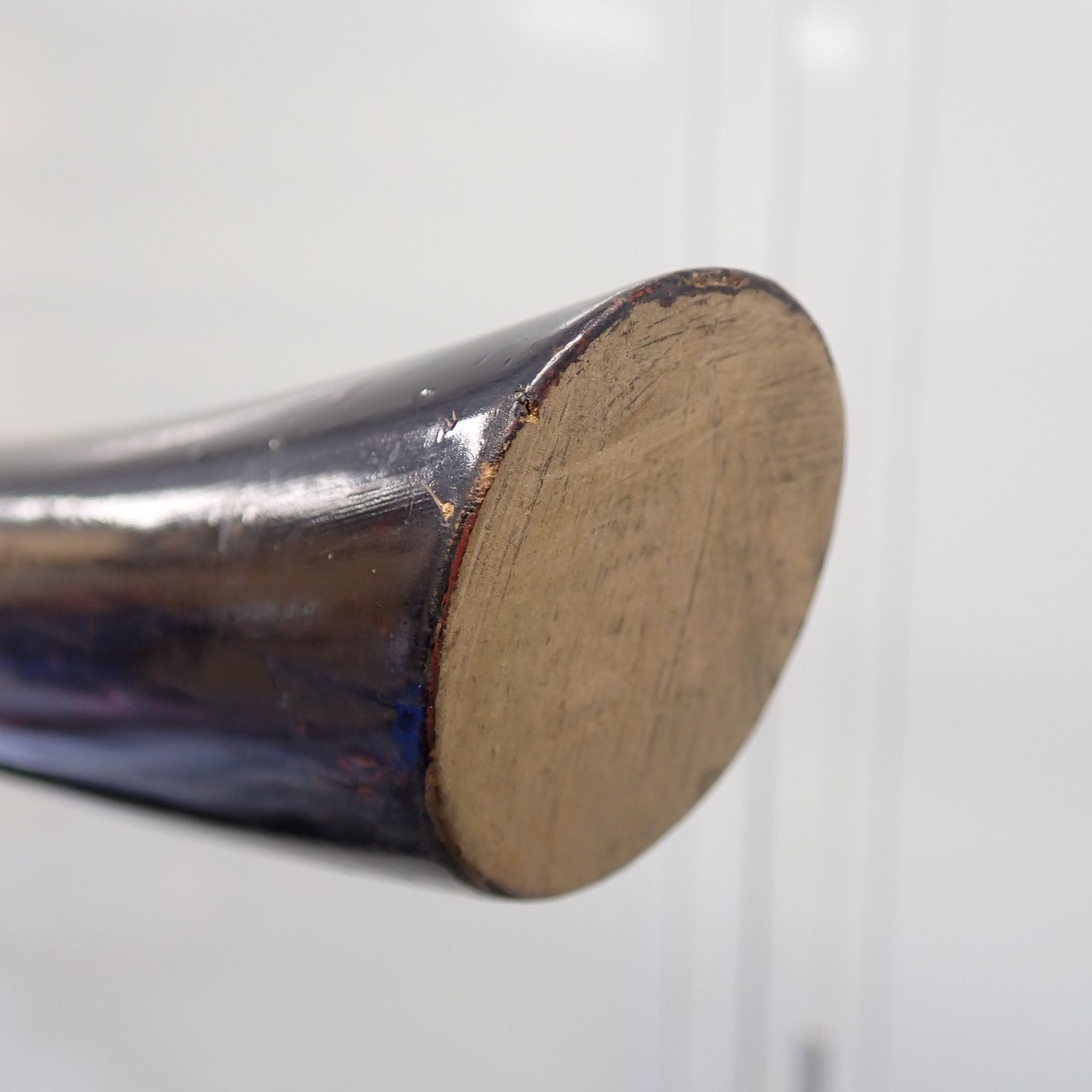 衣桁 帯掛 漆塗 黒塗 金蒔絵 時代物 木製 端金金具 上部横幅175cm×高