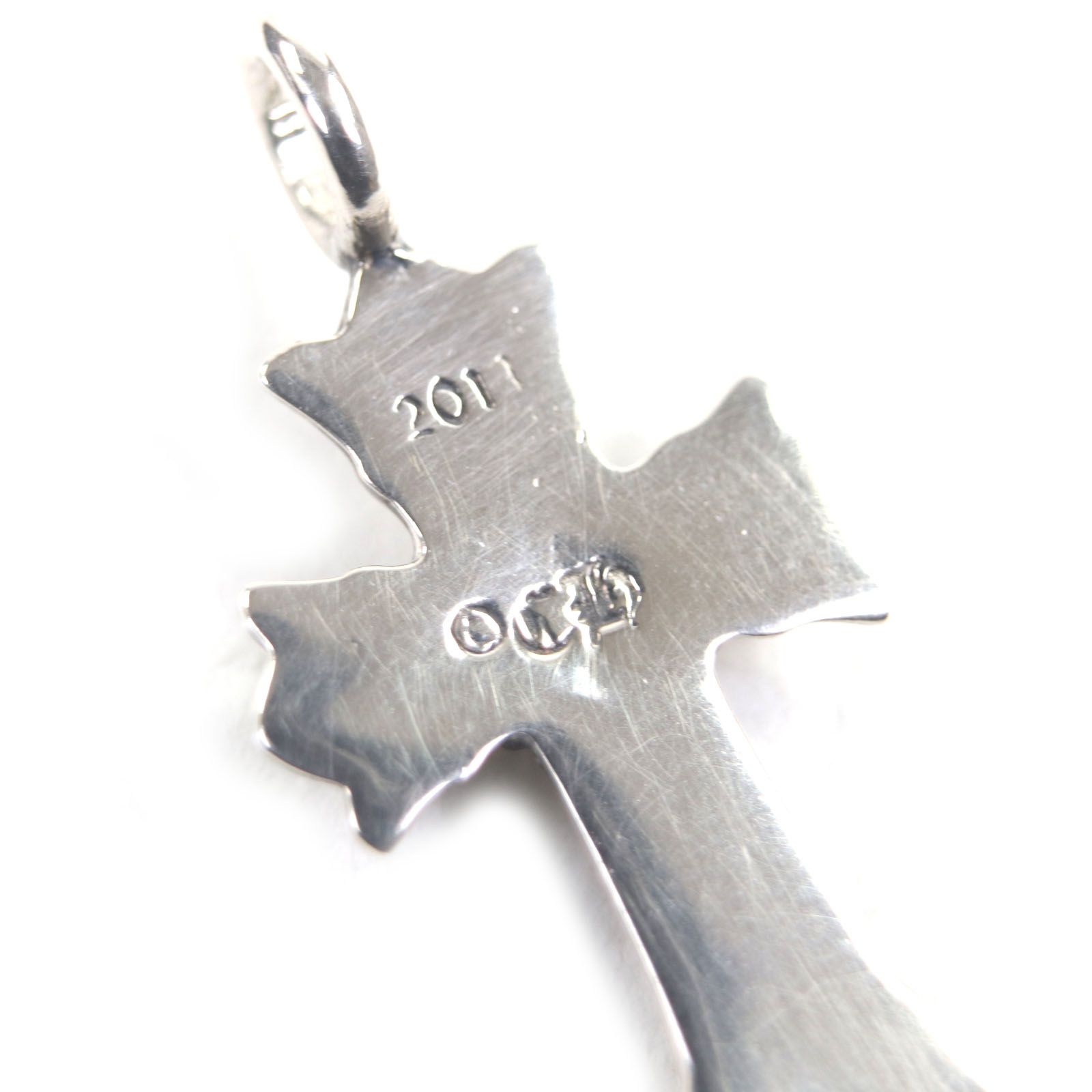 極美品▽CHROME HEARTS クロムハーツ DBL CH CRS ダブルCHクロス 