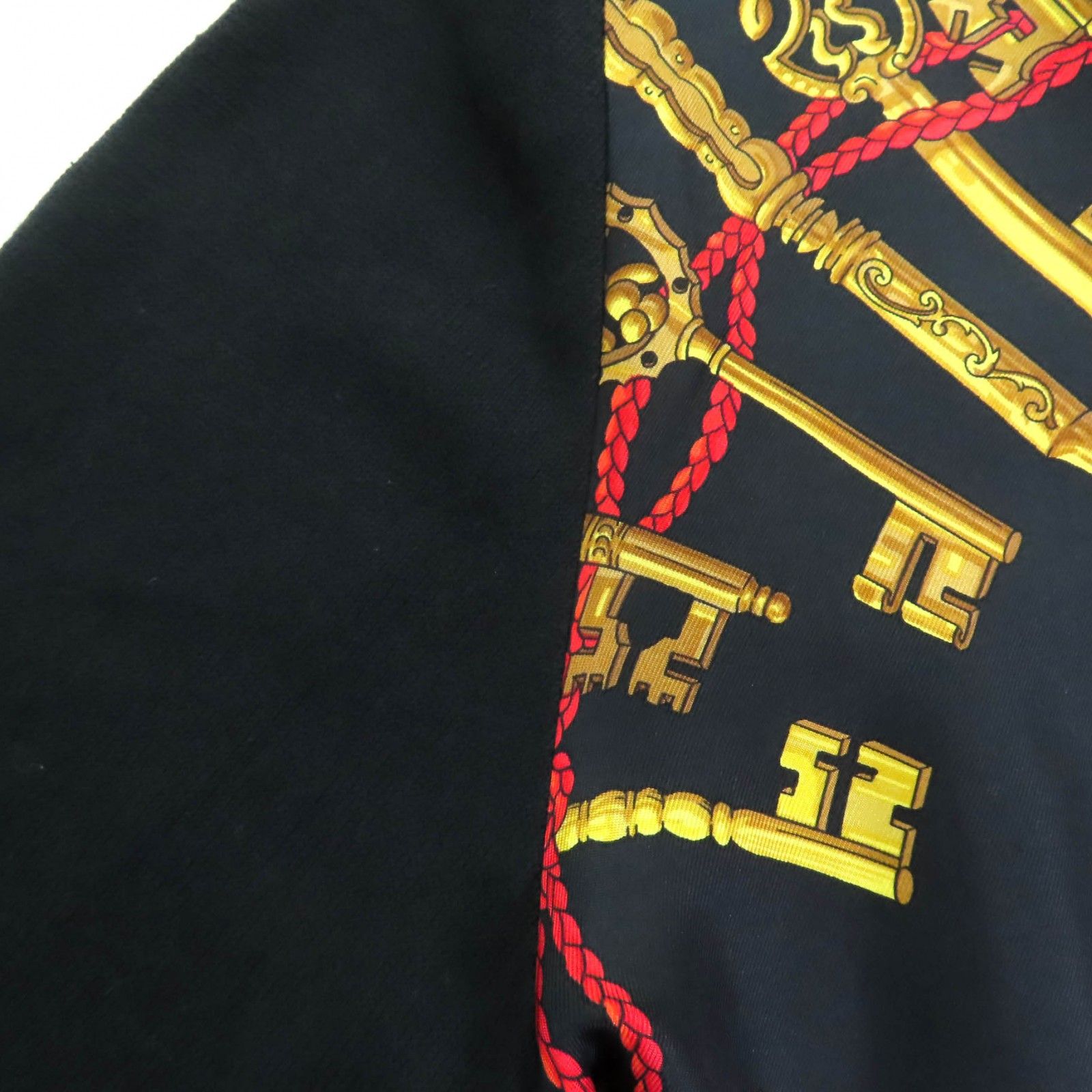 極美品◇HERMES エルメス LES CLES THE KEYS RARE シルク カシミヤ混