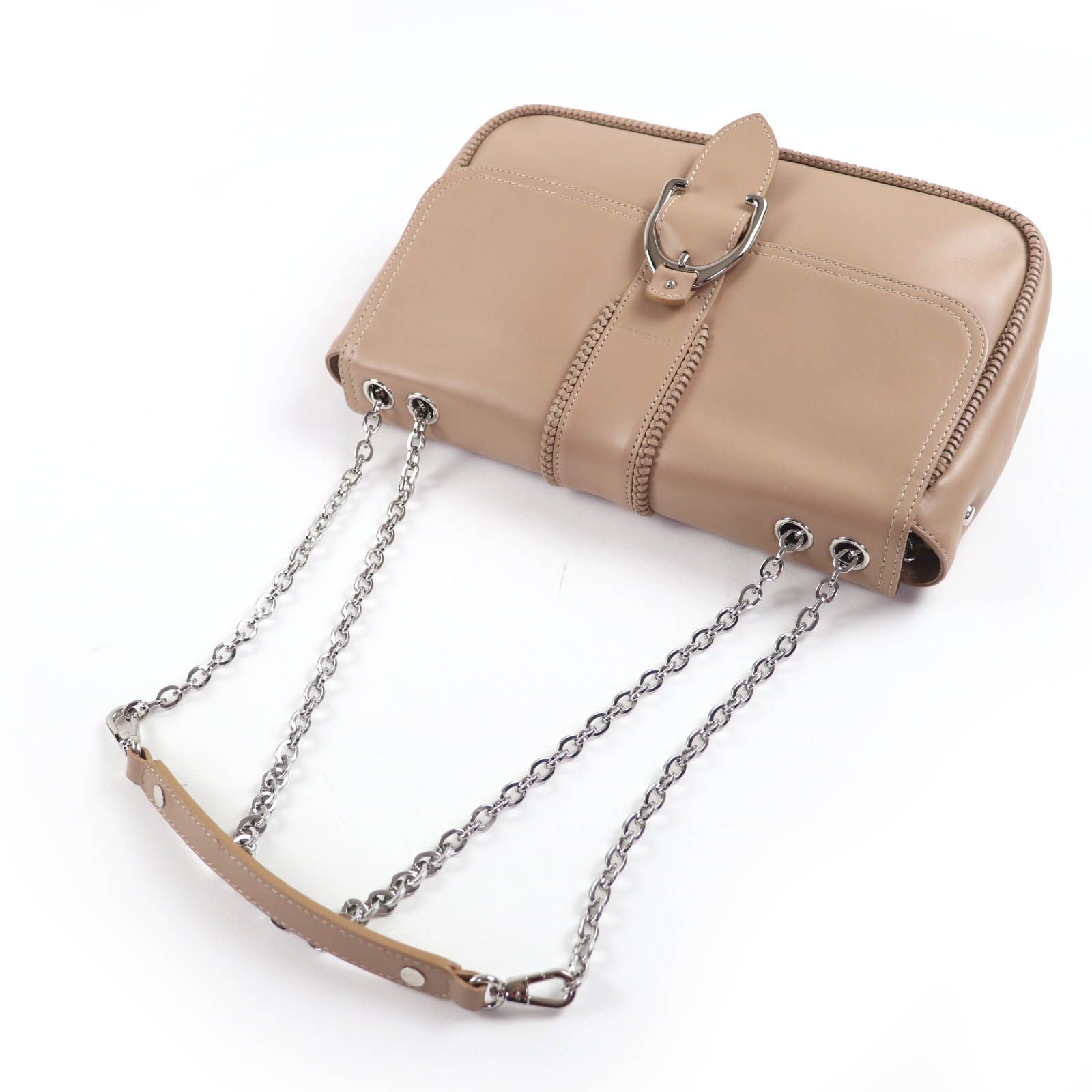 極美品☆Longchamp ロンシャン アマゾーヌ チェーン 2WAY レザー ハンドバッグ ショルダーバッグ ブラウン 保存袋付き フランス製 レディース 極美品☆Longchamp ロンシャン アマゾーヌ チェーン 2WAY レザー