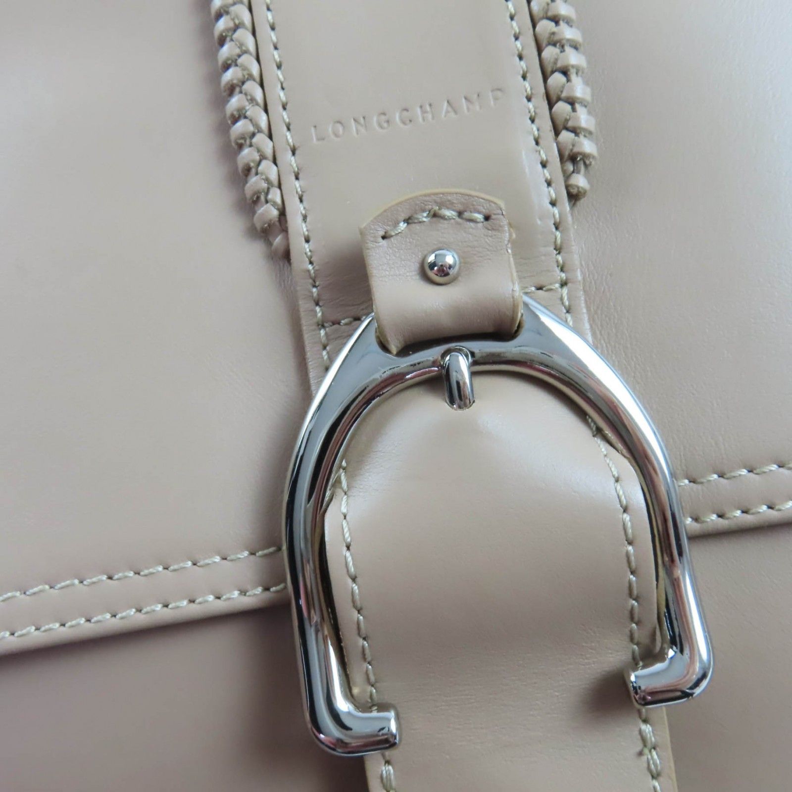 極美品☆Longchamp ロンシャン アマゾーヌ チェーン 2WAY レザー ハンドバッグ ショルダーバッグ ブラウン 保存袋付き フランス製 レディース 極美品☆Longchamp ロンシャン アマゾーヌ チェーン 2WAY レザー