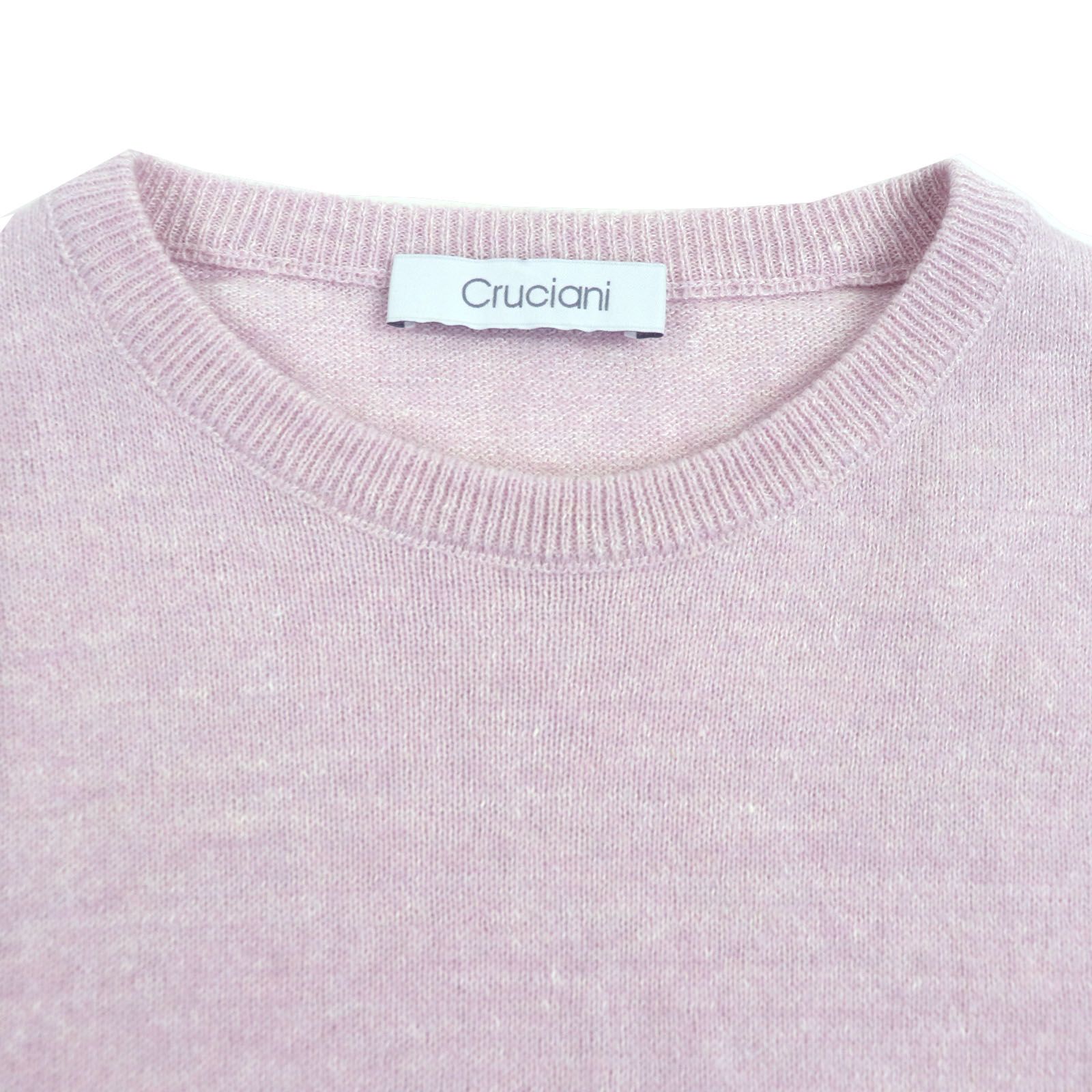 極美品▽CRUCIANI クルチアーニ JU3180 リネン ウール カシミヤ クルー 