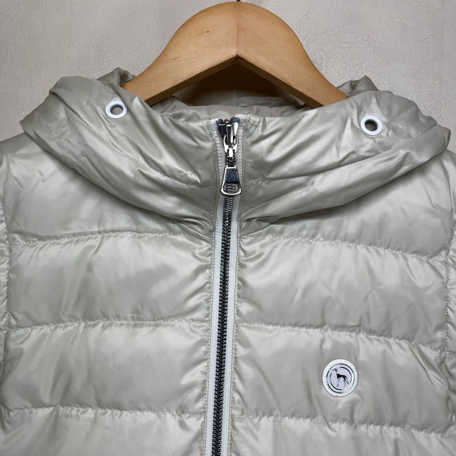 レディース】アダバット 2wy ダウンジャンパーベスト(オフホワイト/S