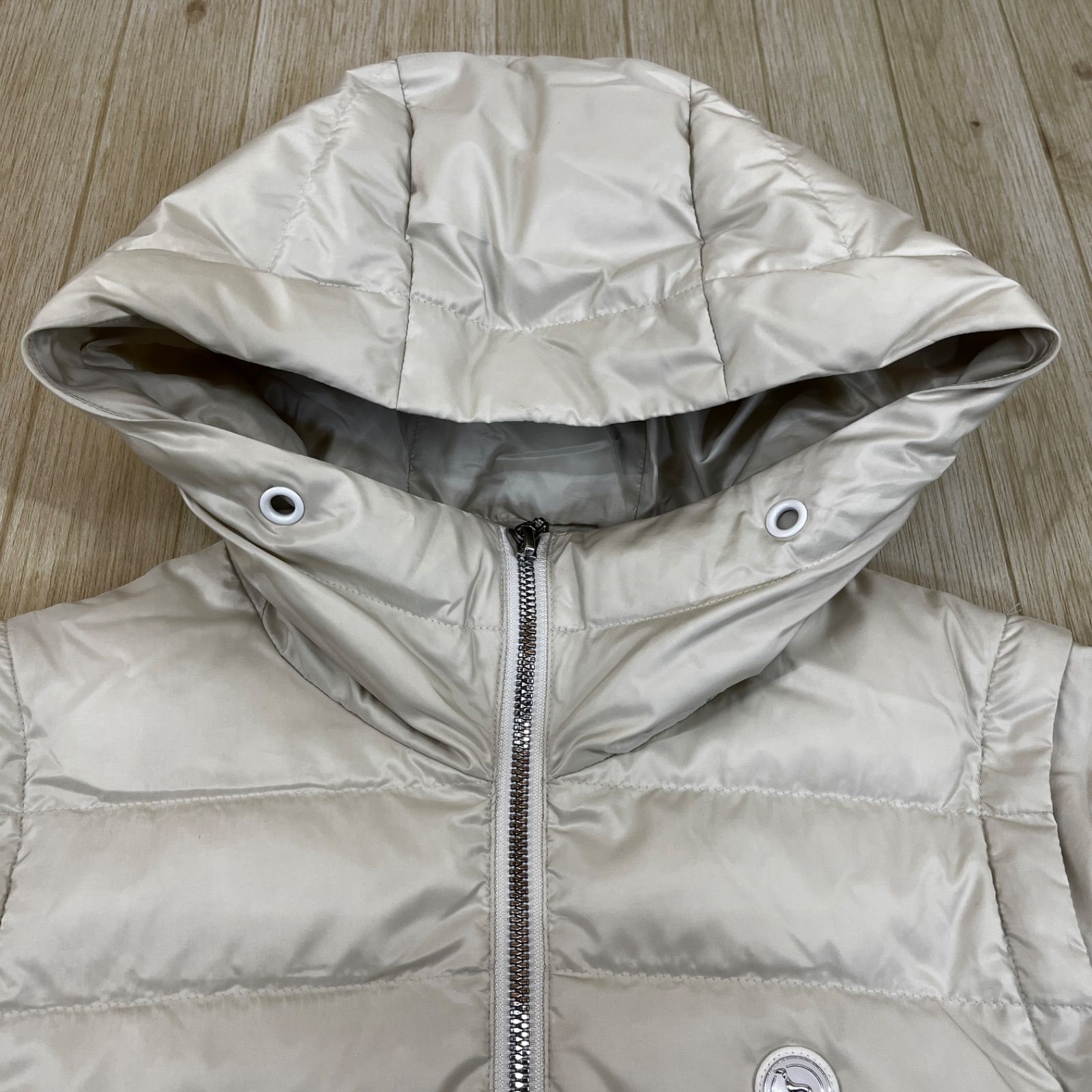 レディース】アダバット 2wy ダウンジャンパーベスト(オフホワイト/S