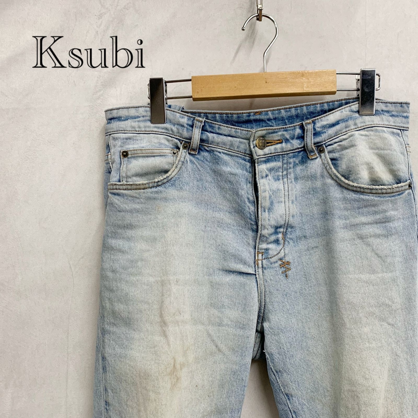 ksubi スビ ダメージ スキニーデニムパンツ 31 デニム メンズ 