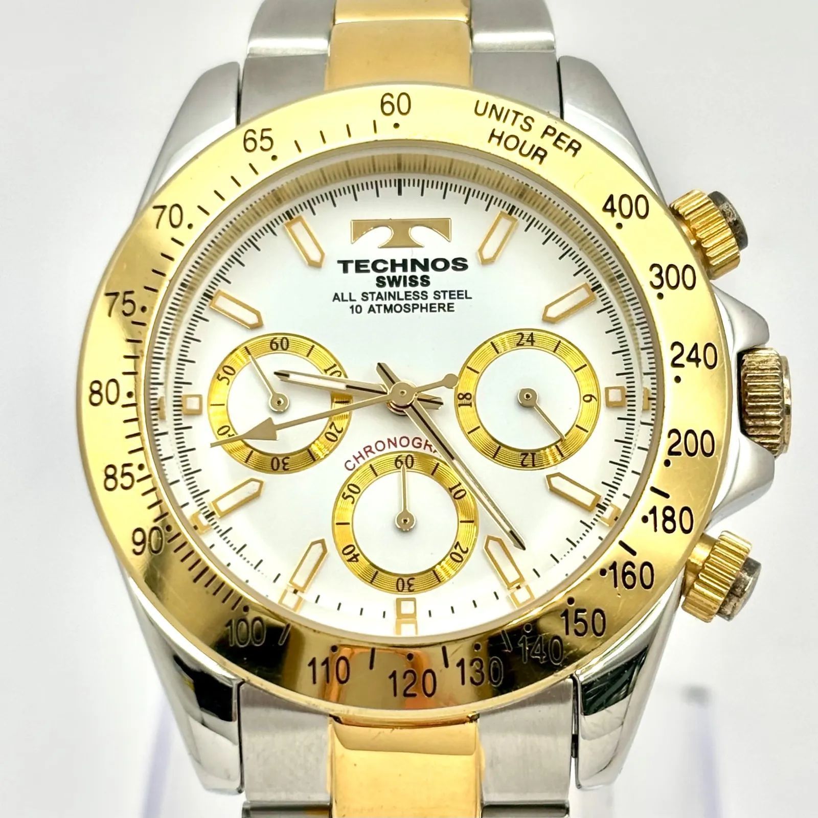 【稼動品/電池交換済】TECHNOS テクノス TGM615 クロノグラフ メンズ 【電池交換済み】 TECHNOS テクノス クロノグラフ TGM615