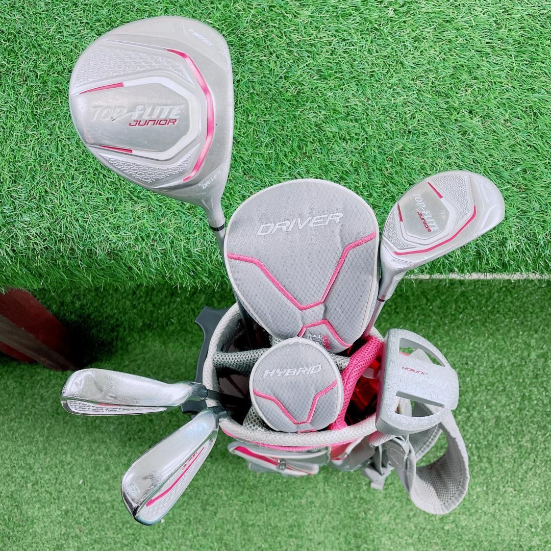 TOP FLITE ジュニア ゴルフクラブ ショップ セット 5本 N2171