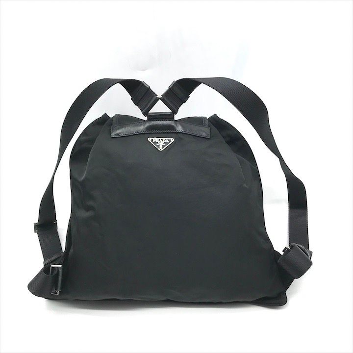 プラダ　リュック　三角ロゴ　ベルト　ナイロン　ブラック　テスート 楽天市場】美品 プラダ PRADA 三角ロゴ リュックサック バックパック W