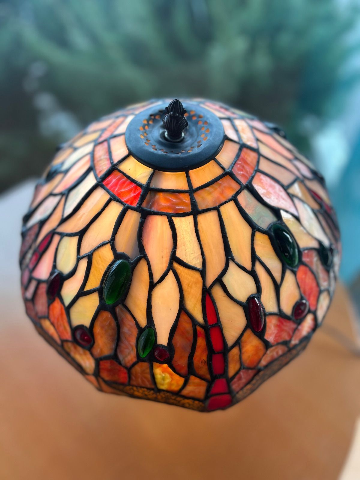 展示品】ステンドグラス ランプ トンボ ヴィンテージ アンティーク