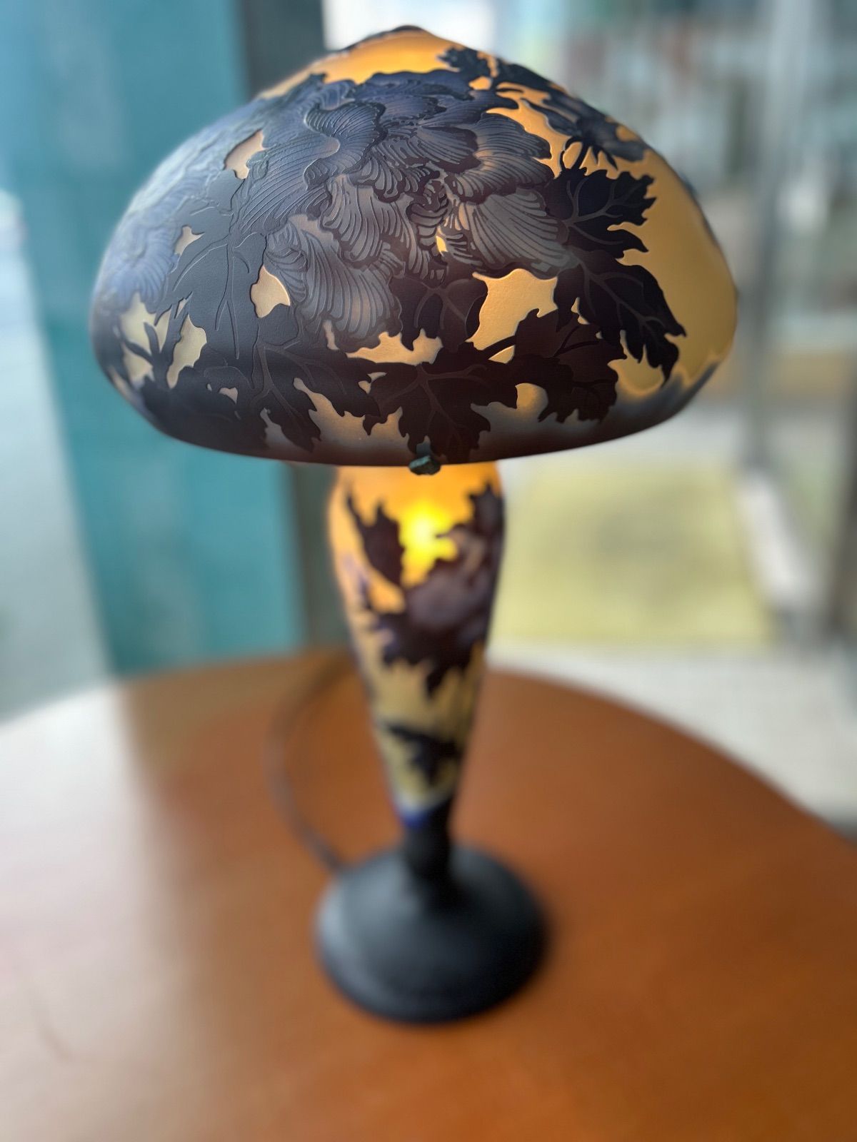 展示品】ランプ ガレ風 レトロ テーブルランプ スタンドランプ