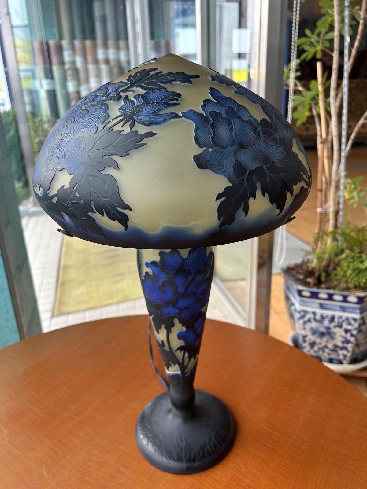 展示品】ランプ ガレ風 レトロ テーブルランプ スタンドランプ