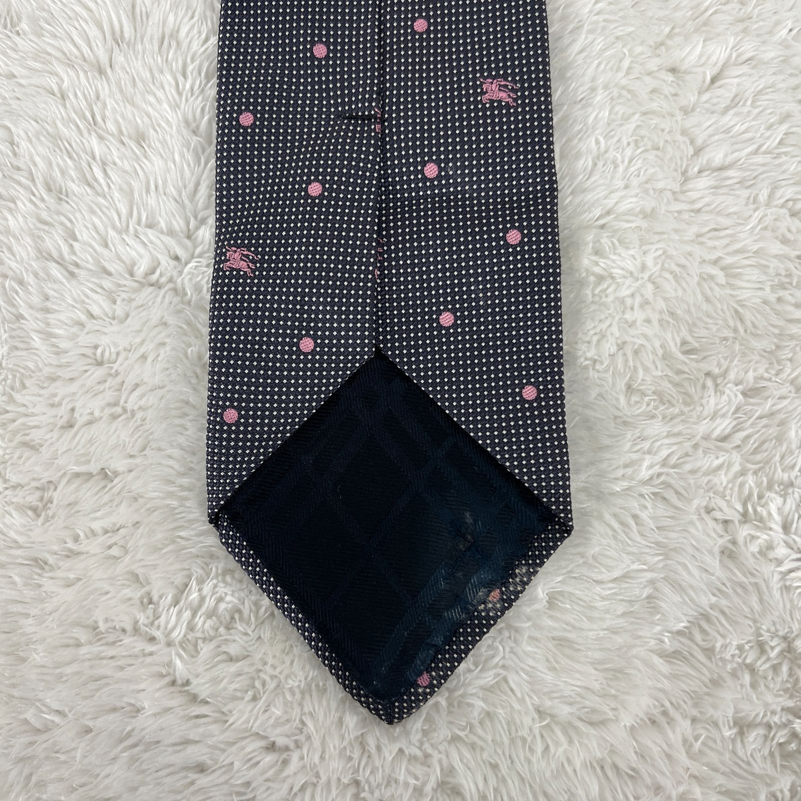 訳アリ》BURBERRY LONDON (バーバリーロンドン) シルクネクタイ 総柄