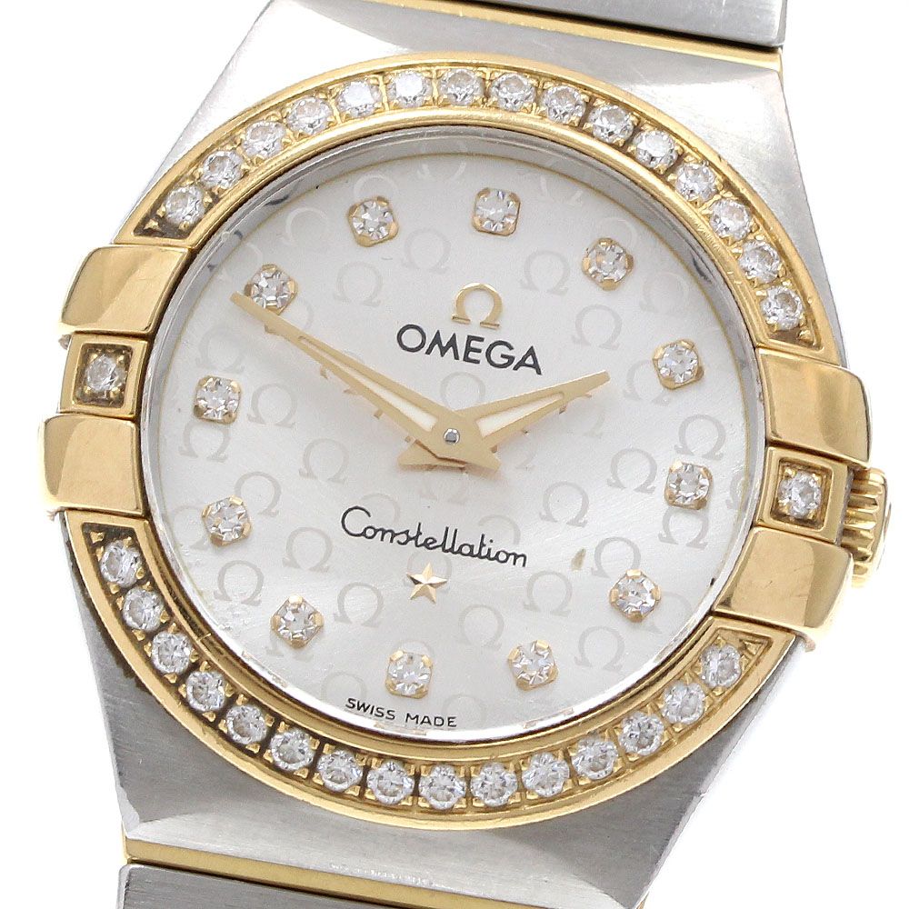 オメガ OMEGA 123.25.27.60.52.002 コンステレーションブラッシュ ダイヤベゼル 12P クォーツ レディース _936082 オメガ OMEGA 123.25.27.60.52.002 コンステレーションブラッシュ