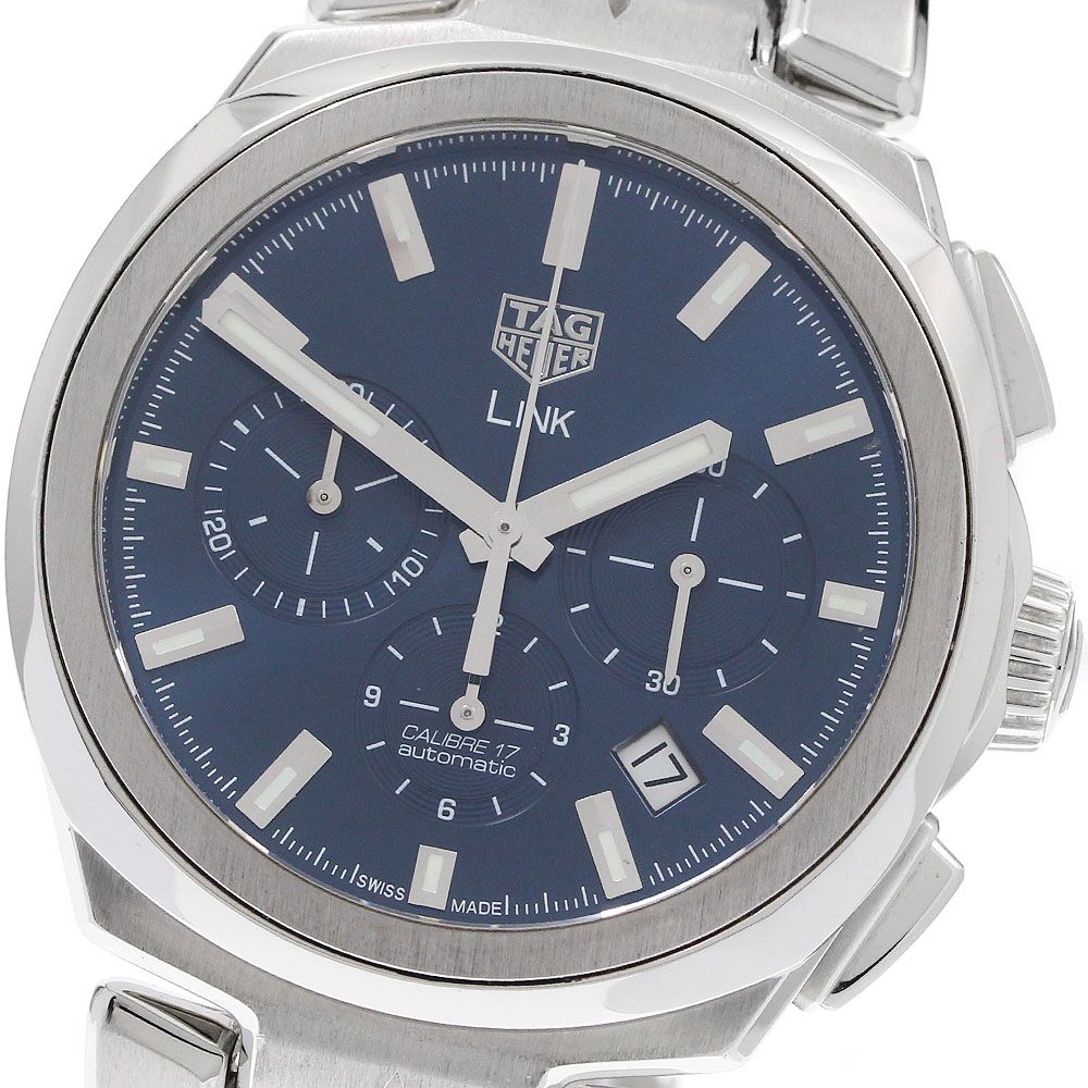 タグホイヤー TAG HEUER CBC2112 リンク キャリバー17 クロノグラフ 自動巻き メンズ 箱付き_931881 タグホイヤー TAG HEUER CBC2112 リンク キャリバー17 クロノグラフ