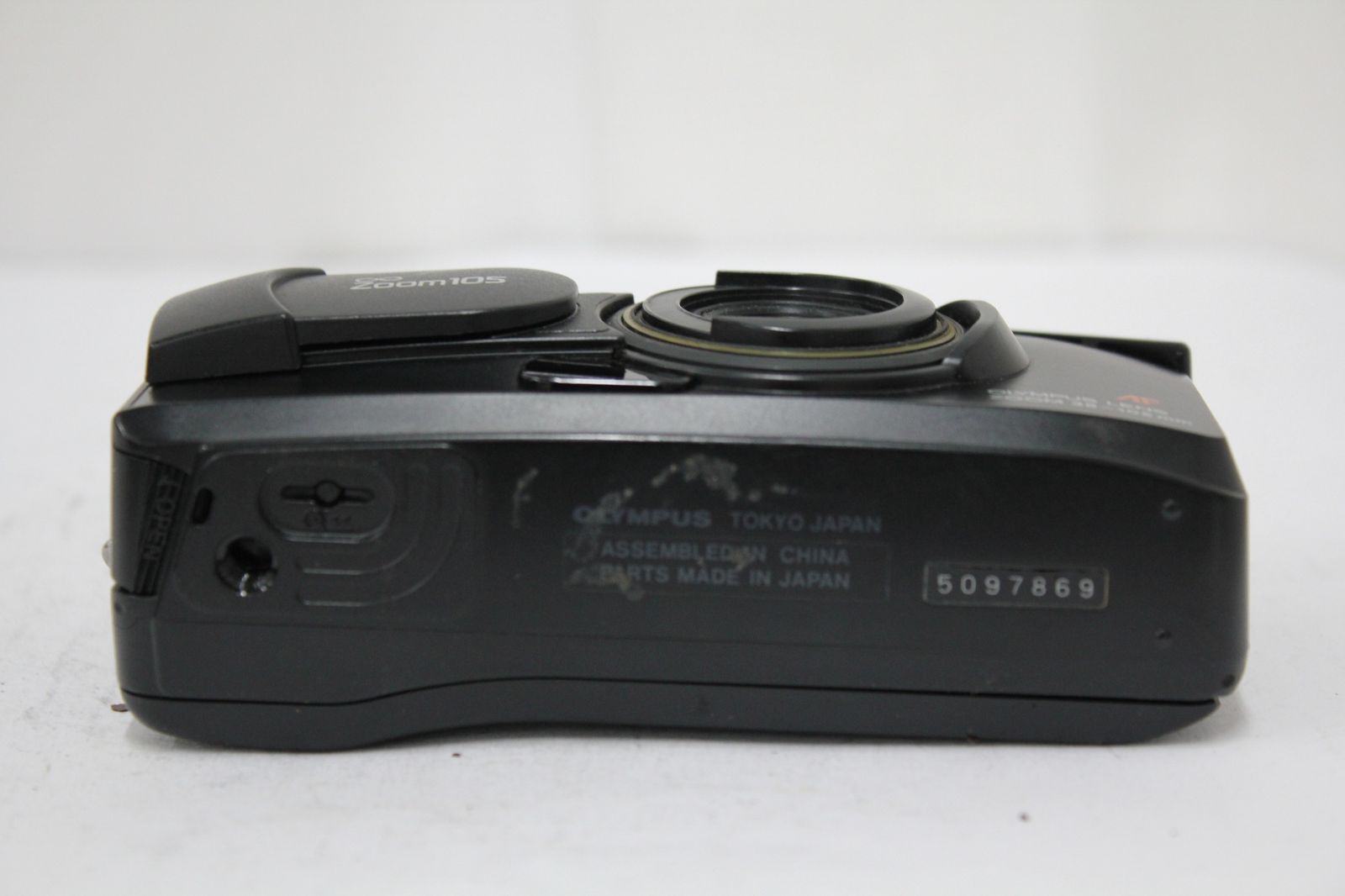 オリンパス OLYMPUS μ ZOOM 105 コンパクトカメラ　ブラック 外観美品】 オリンパス Olympus μ ZOOM105 ブラック 38-105mm