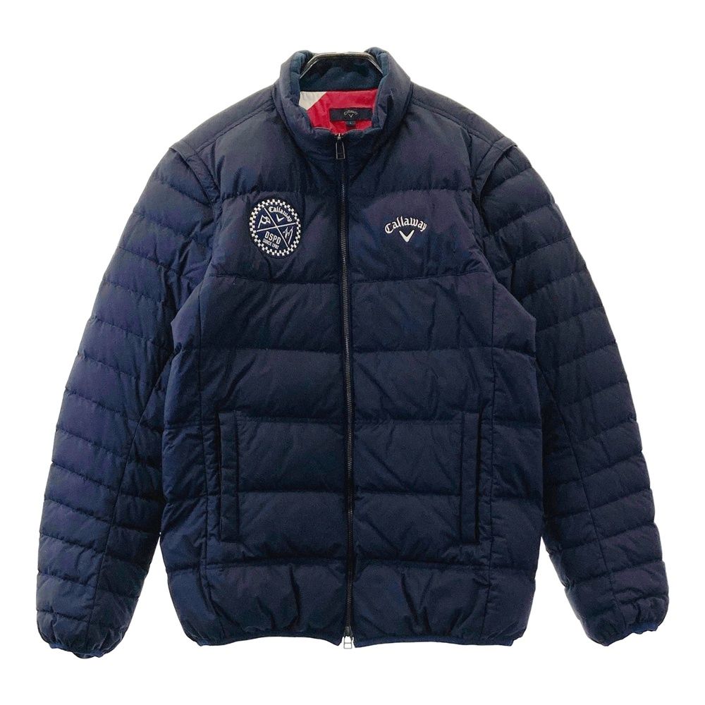 サイズ：L CALLAWAY キャロウェイ 2WAY ダウンジャケット ネイビー系
