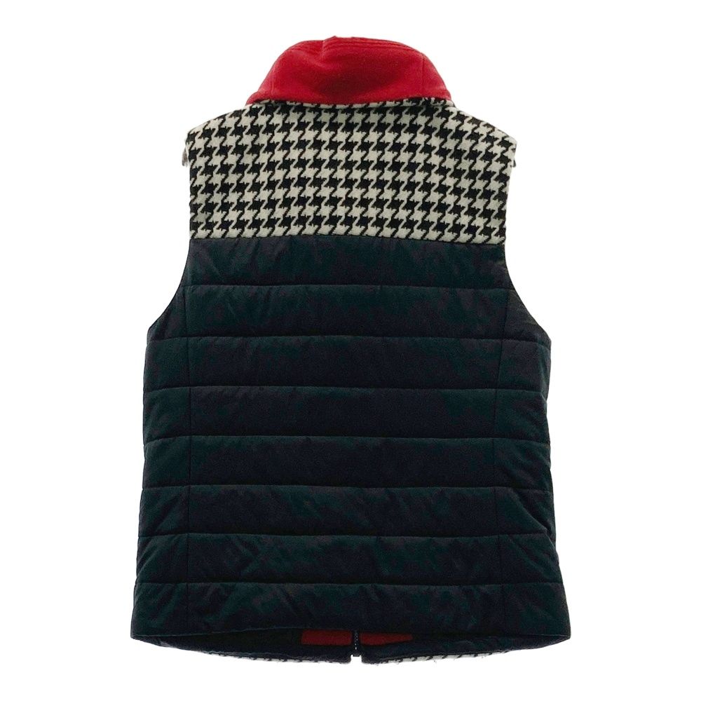 サイズ：38 ARCHIVIO アルチビオ ニット切替 中綿 ジップベスト 千鳥格