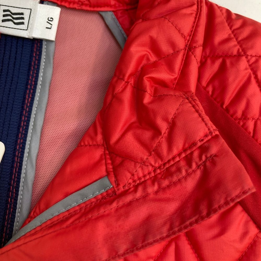 サイズ：L ADIDAS GOLF アディダスゴルフ 中綿切替 ジップジャケット