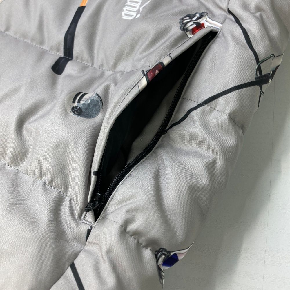 サイズ：4 RUSSELUNO ラッセルノ 2WAY ダウンジャケット ルチャ 総柄