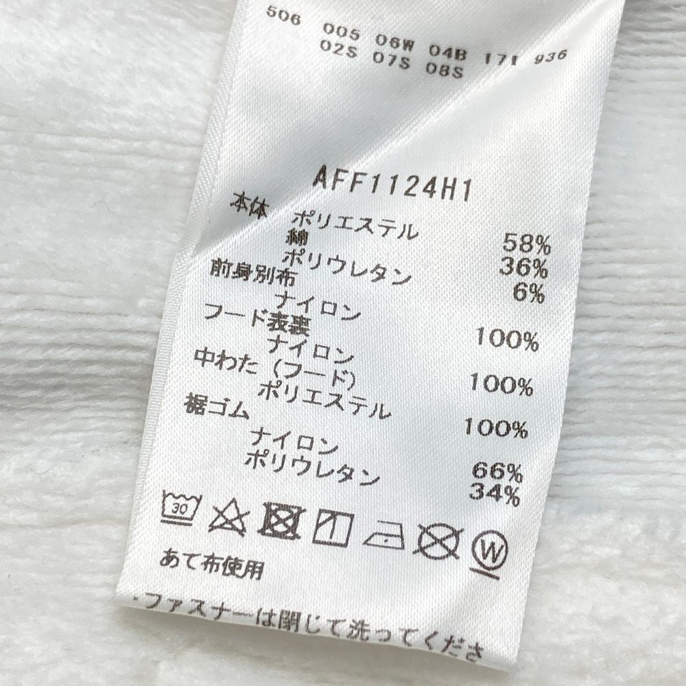 サイズ：M AND PER SE アンパスィ フード付き 裏起毛 中綿切替