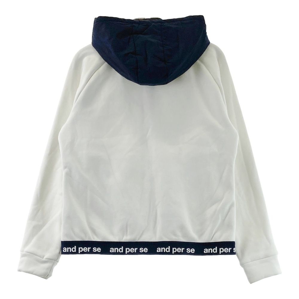 サイズ：M AND PER SE アンパスィ フード付き 裏起毛 中綿切替