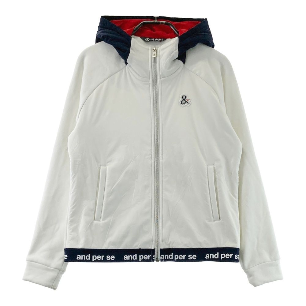 サイズ：M AND PER SE アンパスィ フード付き 裏起毛 中綿切替