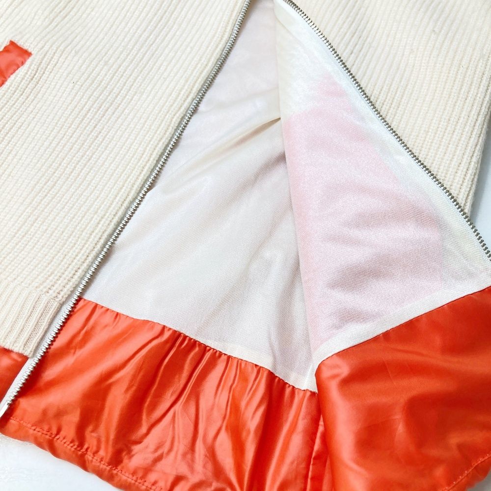 MASTER BUNNY EDITION セットアップ サイズ2 オレンジ SWAGGY BUNNY】レトロストライプジャガード半袖ポロシャツ | MASTER