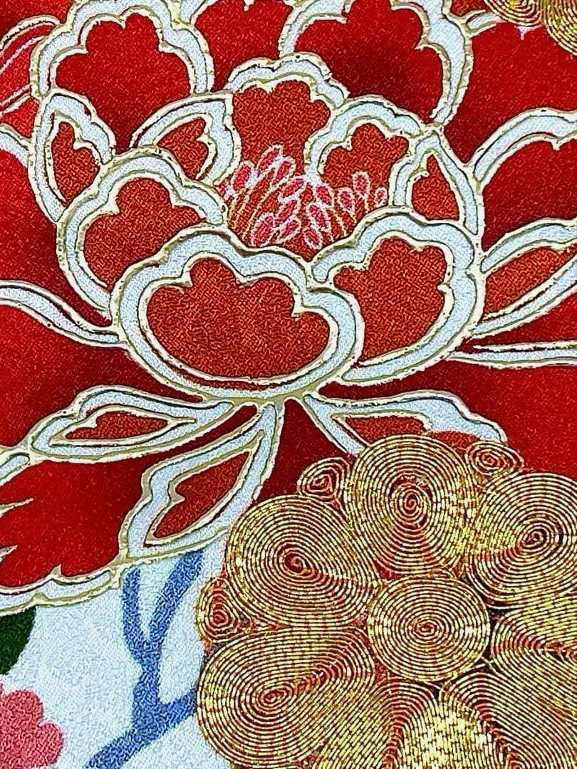 振袖 金駒 金彩 紋意匠 身丈161cm 撥水加工済 MO3304 - メルカリ