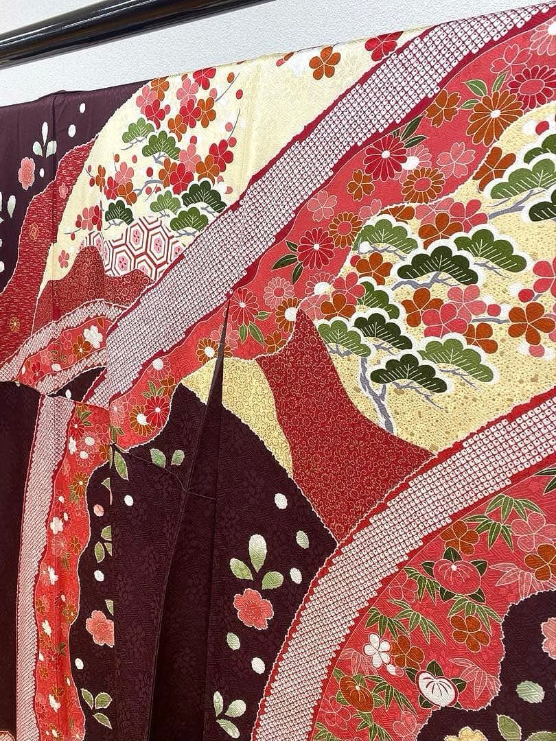 振袖 金駒 金彩 紋意匠 身丈161cm 撥水加工済 MO3304 - メルカリ