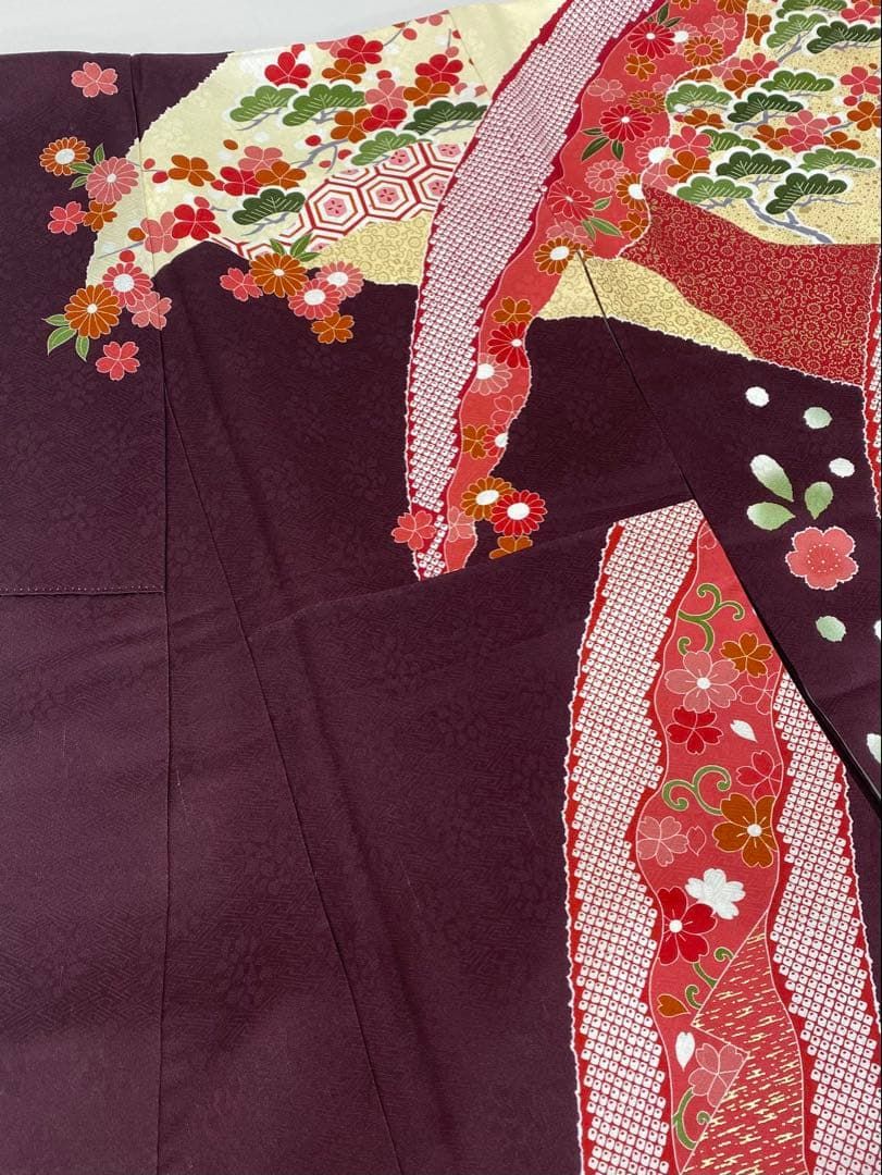 振袖 金駒 金彩 紋意匠 身丈161cm 撥水加工済 MO3304 - メルカリ