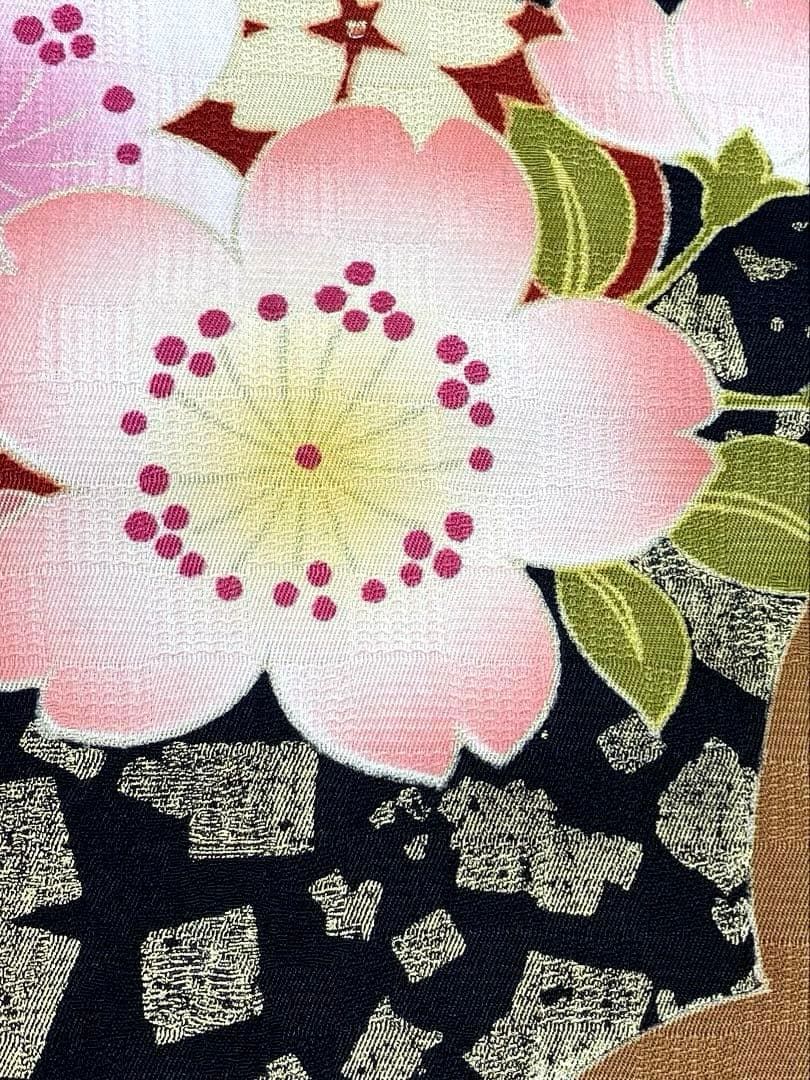 振袖 金彩 柄八掛 桜 身丈158cm MO3302 - メルカリ