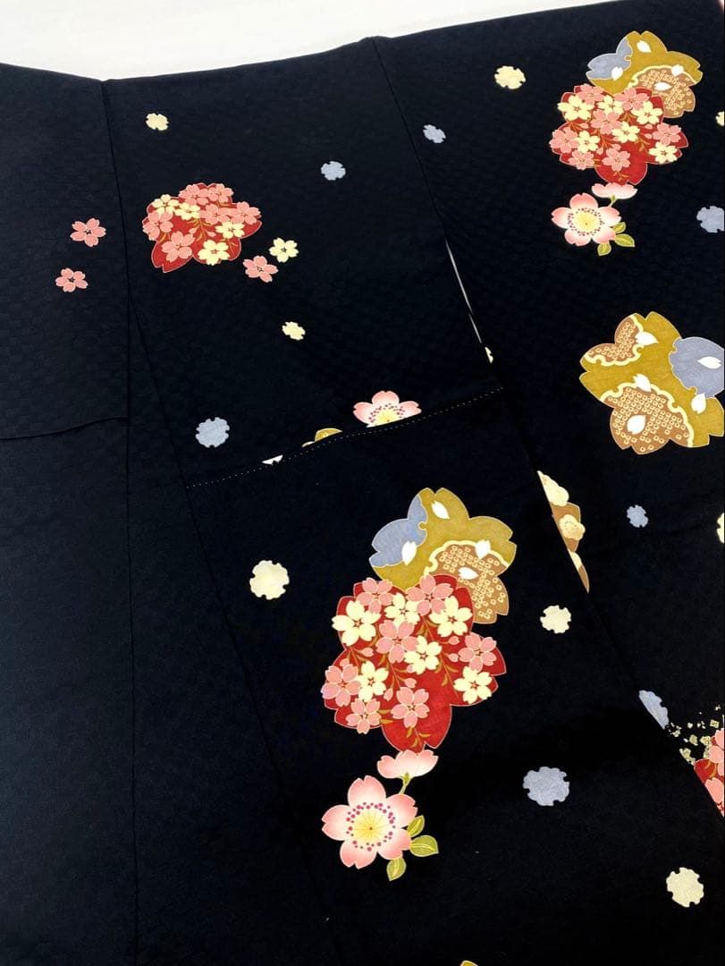 振袖 金彩 柄八掛 桜 身丈158cm MO3302 - メルカリ