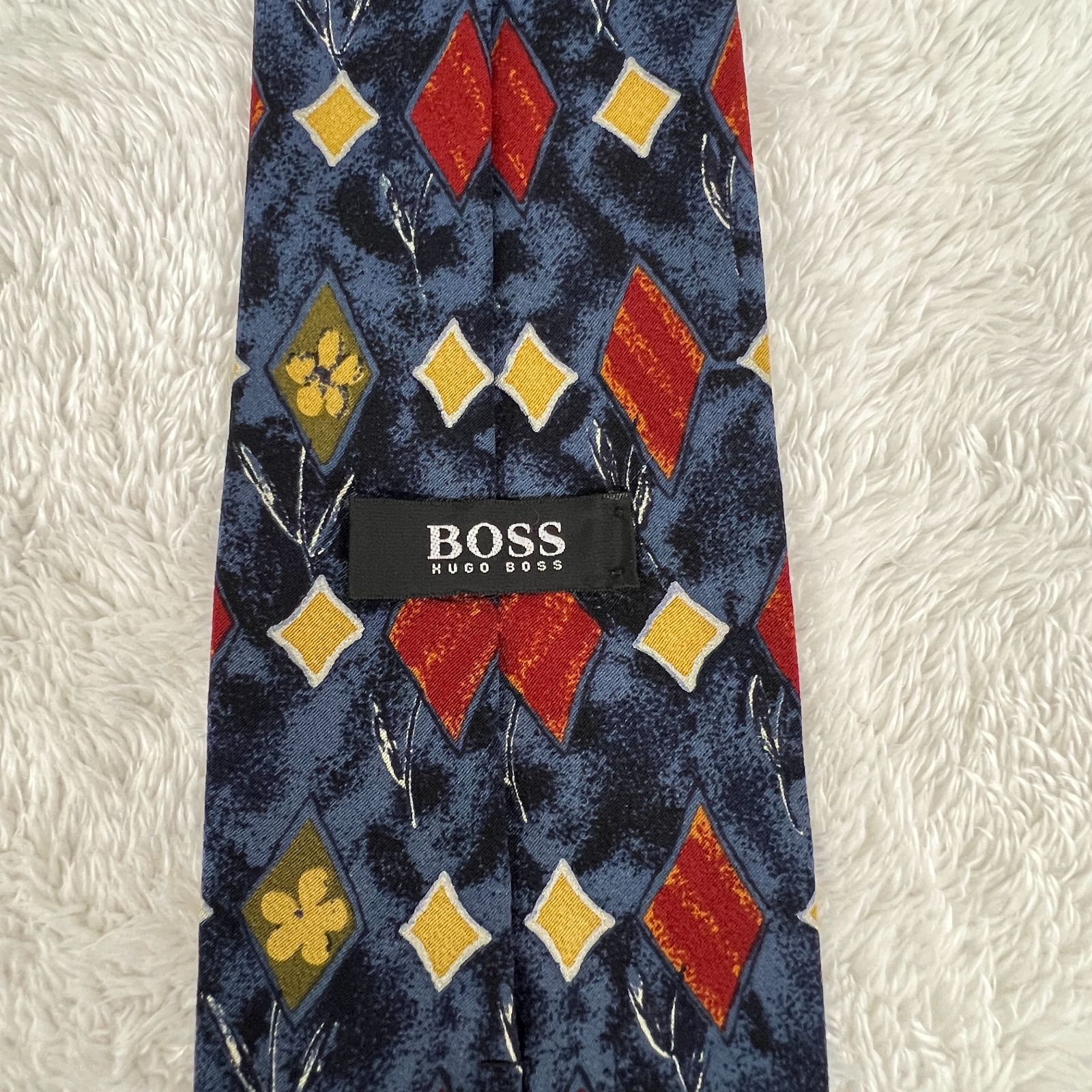 美品》BOSS HUGO BOSS (ボス ヒューゴボス) シルクネクタイ イタリア製