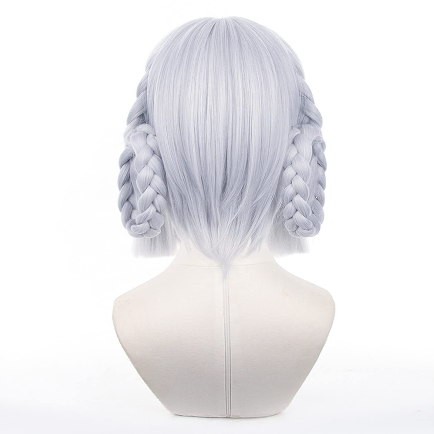 LVMEY キャラクター コスプレ ウィッグ ゲーム グレー ショット コスチューム コスプレ用小物 耐熱ウィッグ コミケイベント ハロウィン 学園祭 文化祭 仮装 変装 ウィッグネット付き
