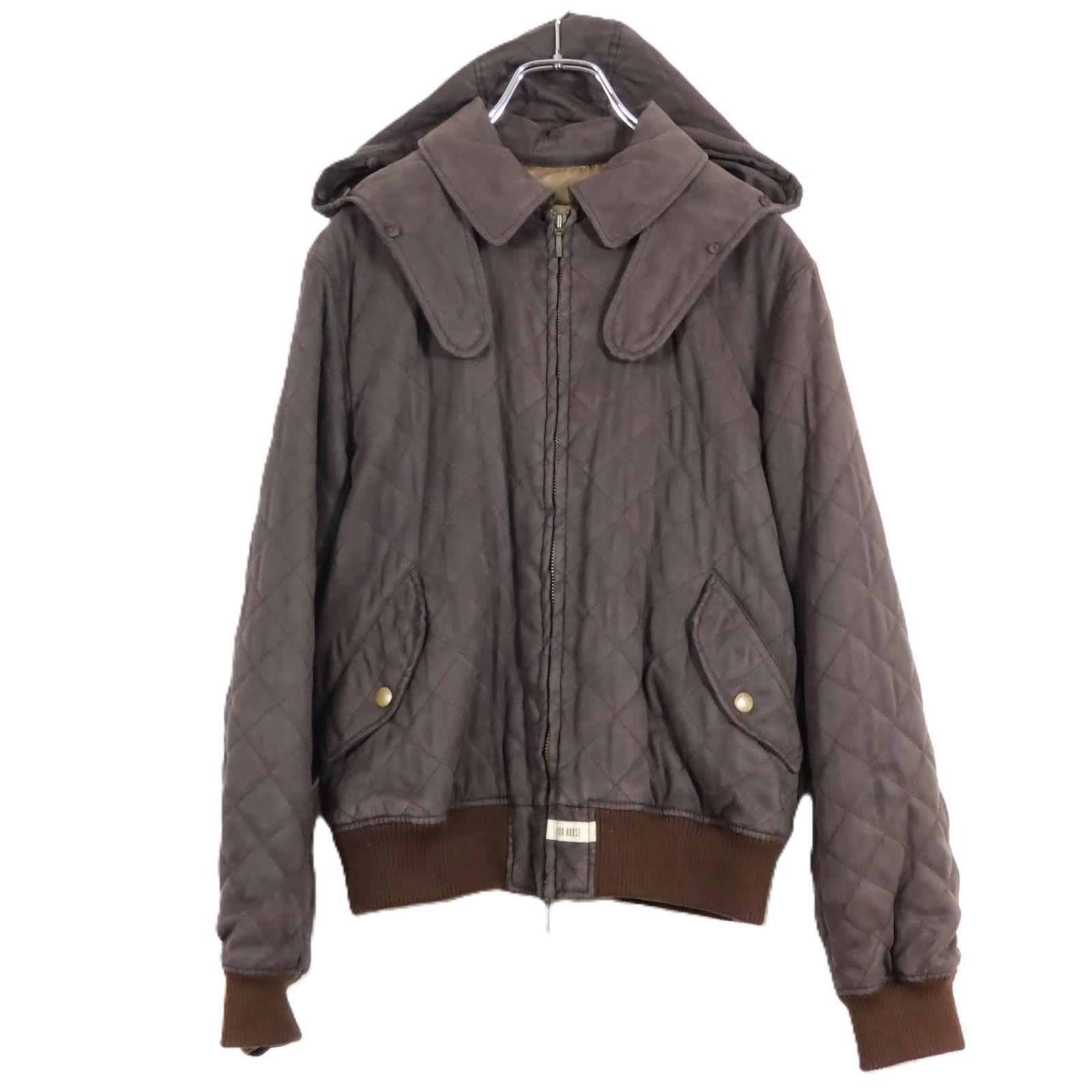 ピンクハウス☆パッチワークのゼッケン付♪キルティングジップアップ