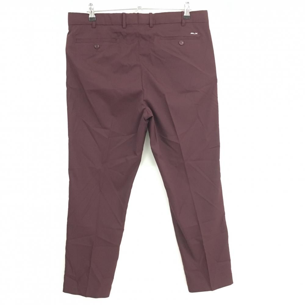 美品】RLXラルフローレン パンツ ボルドー シンプル 無地 メンズ 36/32