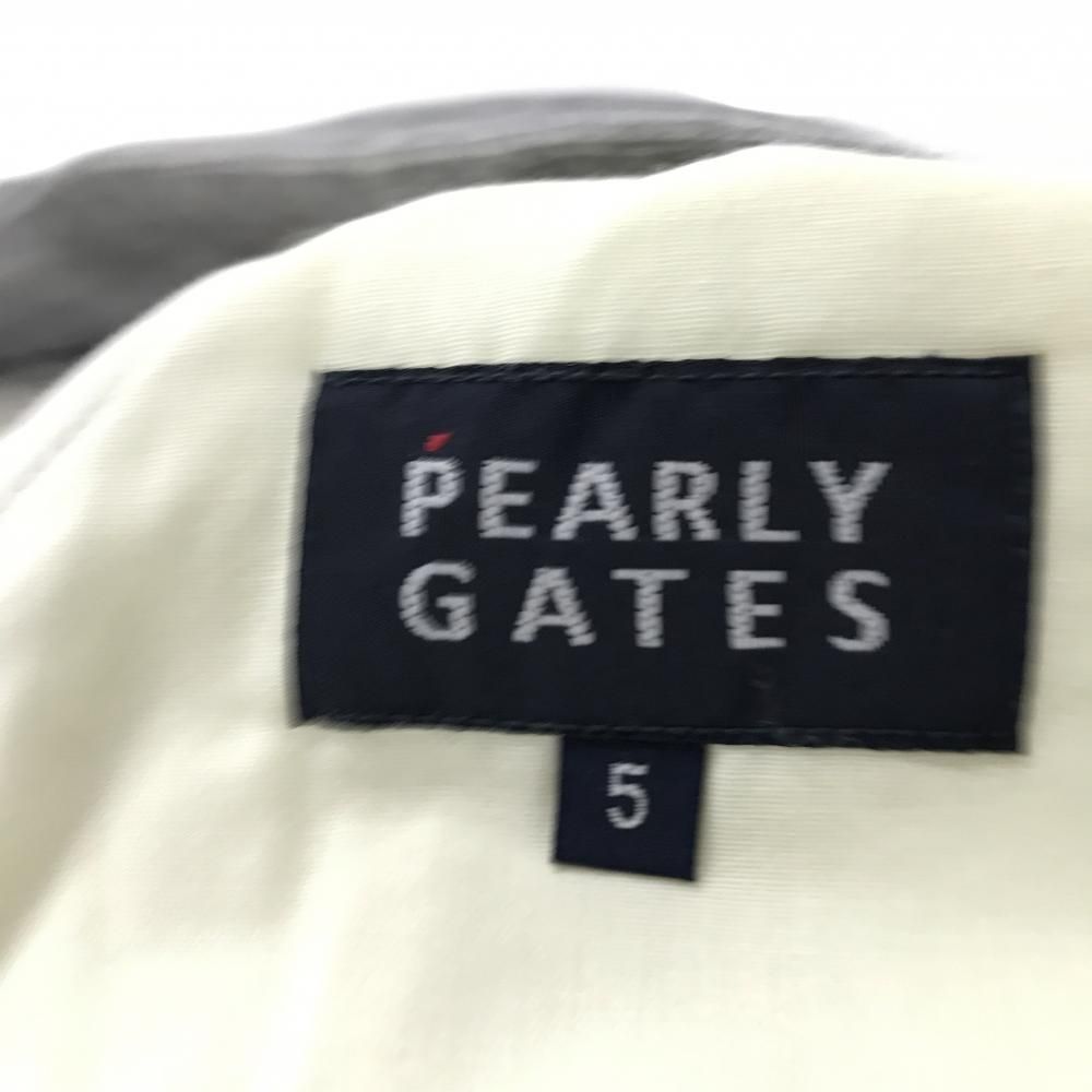 美品】パーリーゲイツ スウェットパンツ グレー 裏起毛 ロゴ黒 メンズ