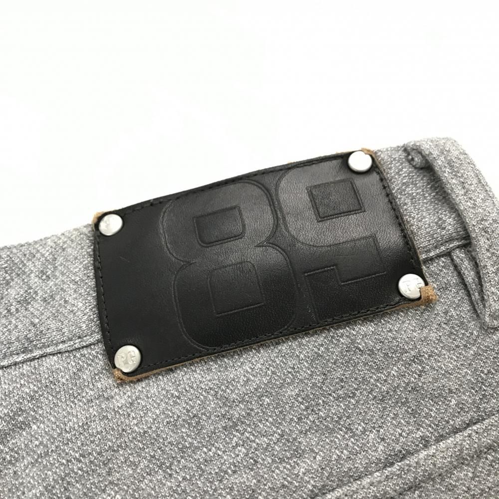 美品】パーリーゲイツ スウェットパンツ グレー 裏起毛 ロゴ黒 メンズ