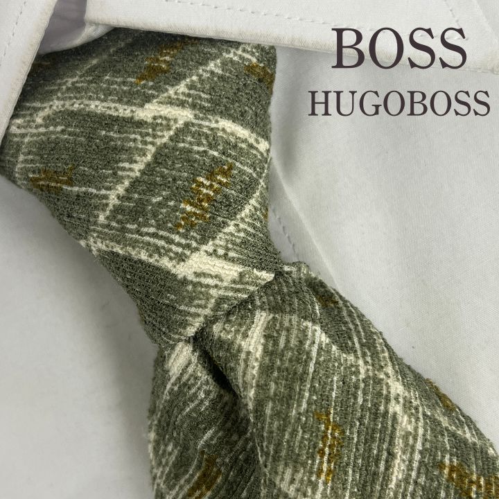 美品》BOSS HUGO BOSS (ボス ヒューゴボス) シルクネクタイ イタリア製