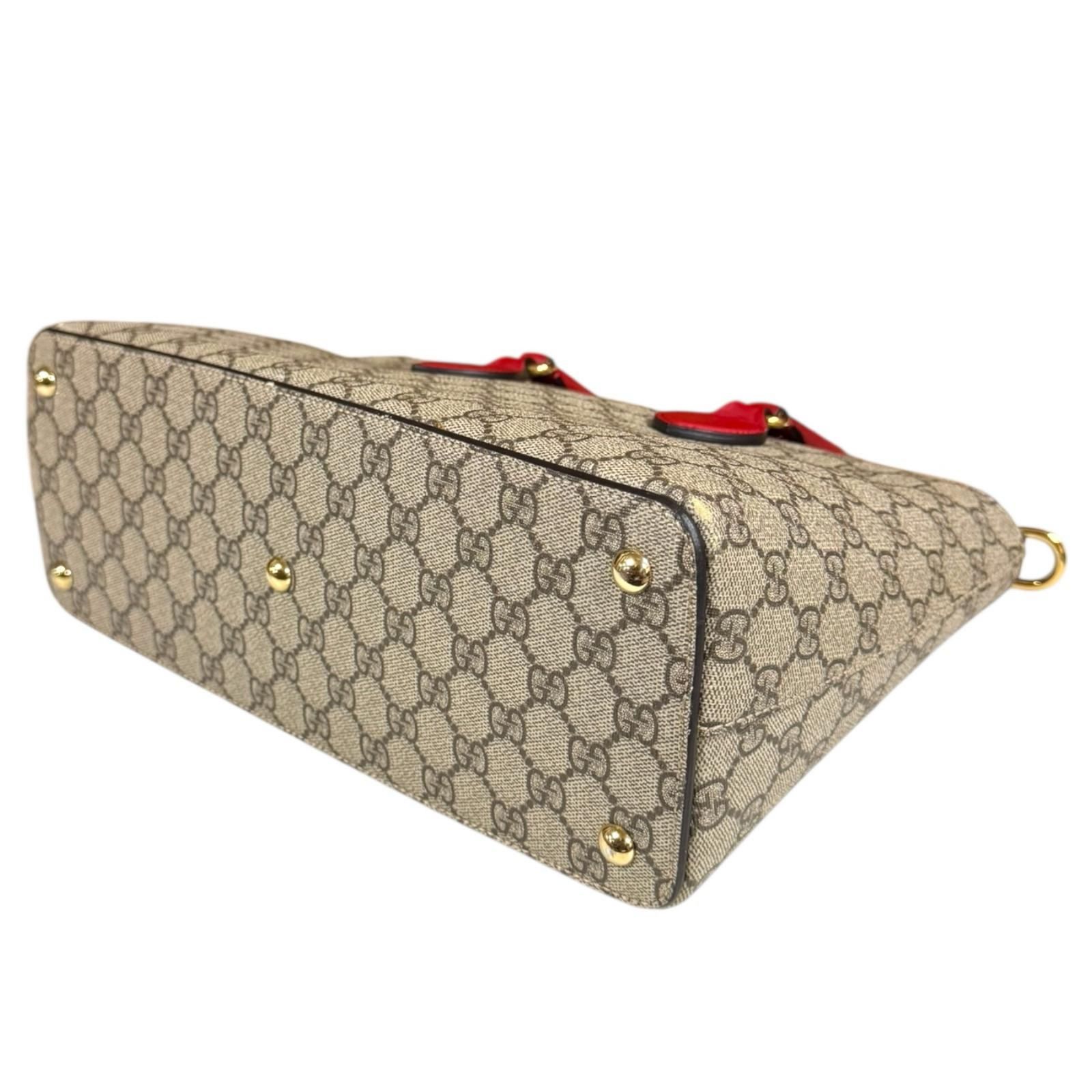 グッチ ＧＧスプリーム ショルダーバッグ GGスプリームキャンバス 409534 ベージュ レディース GUCCI  中古 グッチ GGスプリーム ショルダーバッグ GGスプリームキャンバス