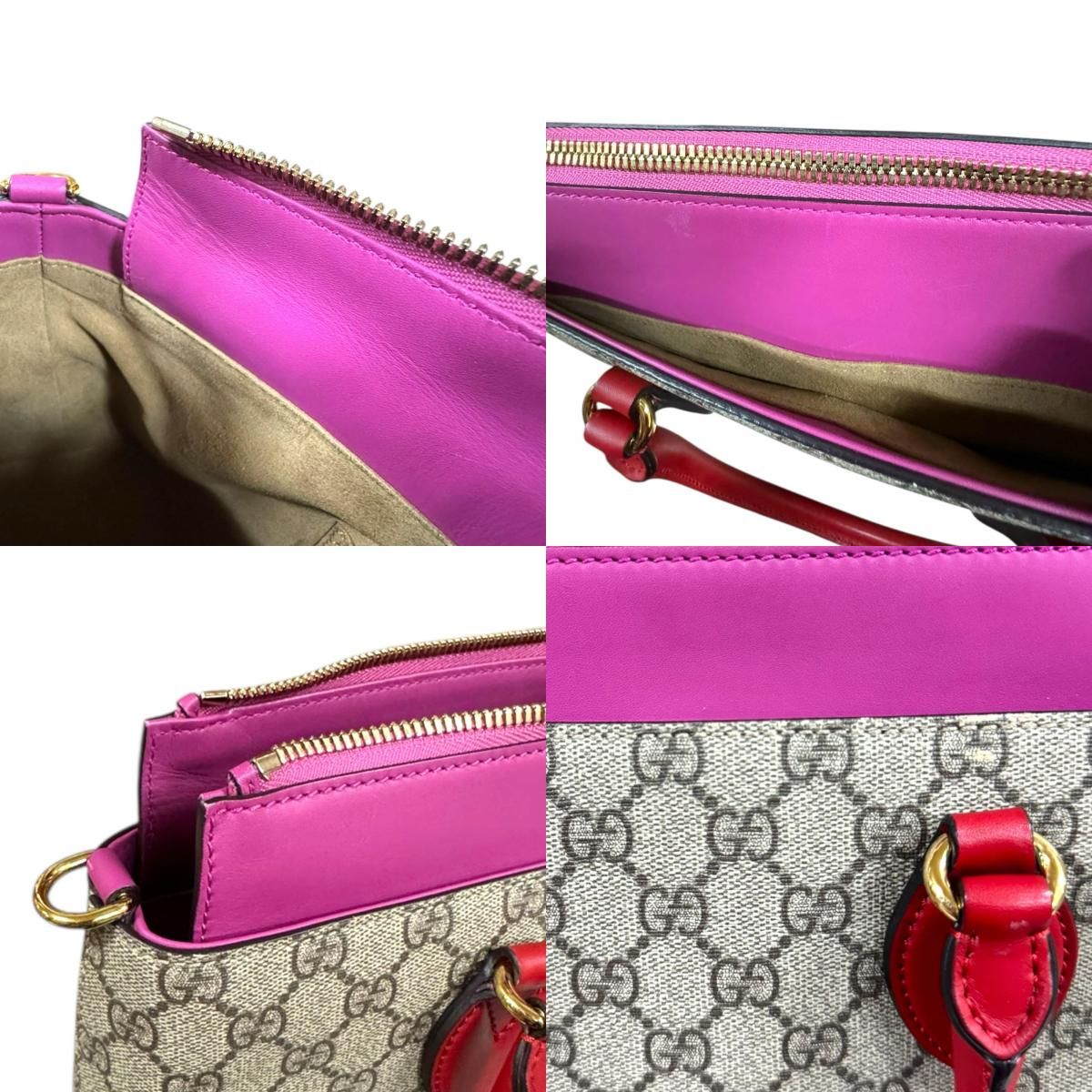 グッチ ＧＧスプリーム ショルダーバッグ GGスプリームキャンバス 409534 ベージュ レディース GUCCI  中古 グッチ GGスプリーム ショルダーバッグ GGスプリームキャンバス