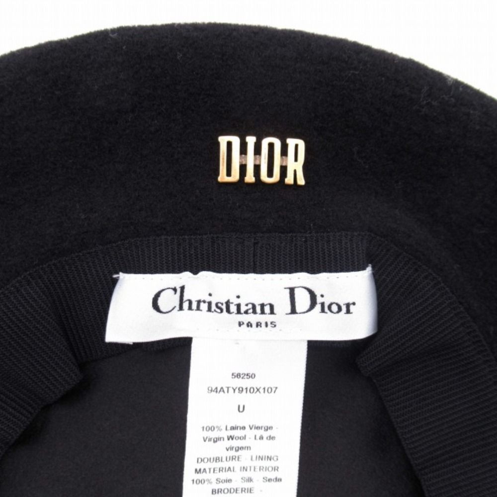 新品同様 19aw Dior ディオール ベレー帽 ヴァージンウール フェルト