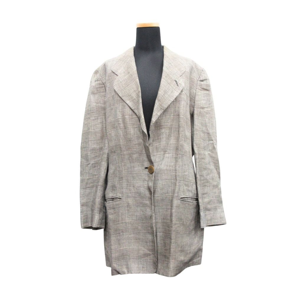 イタリア製 GIORGIO ARMANI 1B テーラード ジャケット 良品 GIORGIO ARMANI ジョルジオアルマーニ チェック柄 1B テーラード